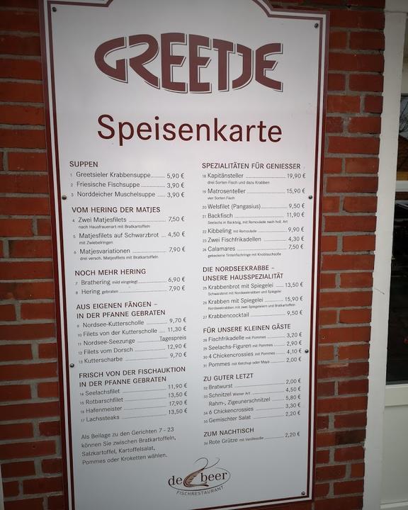 „Greetje” – de Beers Fischrestaurant